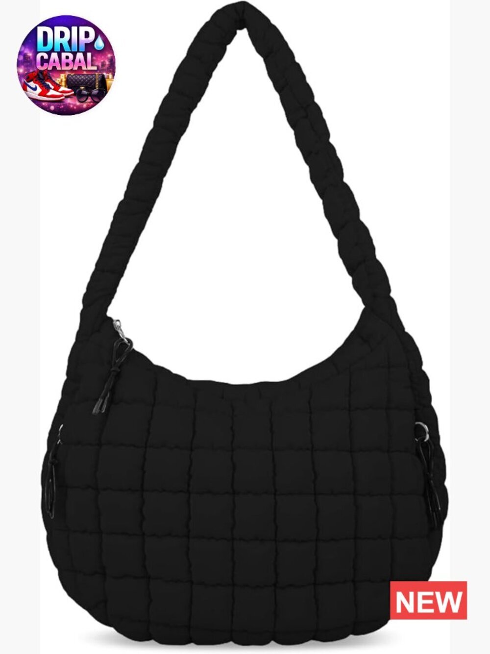 Quilted Puffer Tote Bag Large Nylon Crossbody Hobo Shoulder Bag